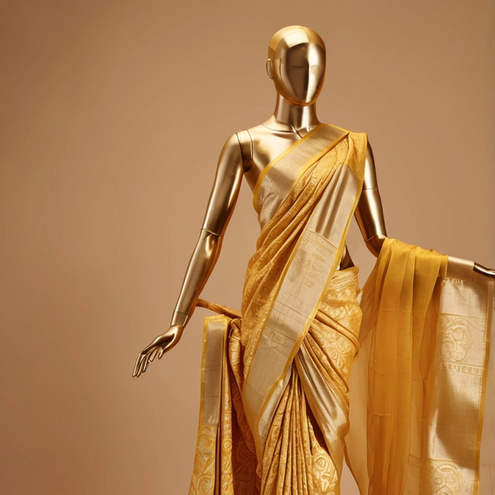 The Golden Legacy: Crafting Kanjivaram Gold Zari Sarees