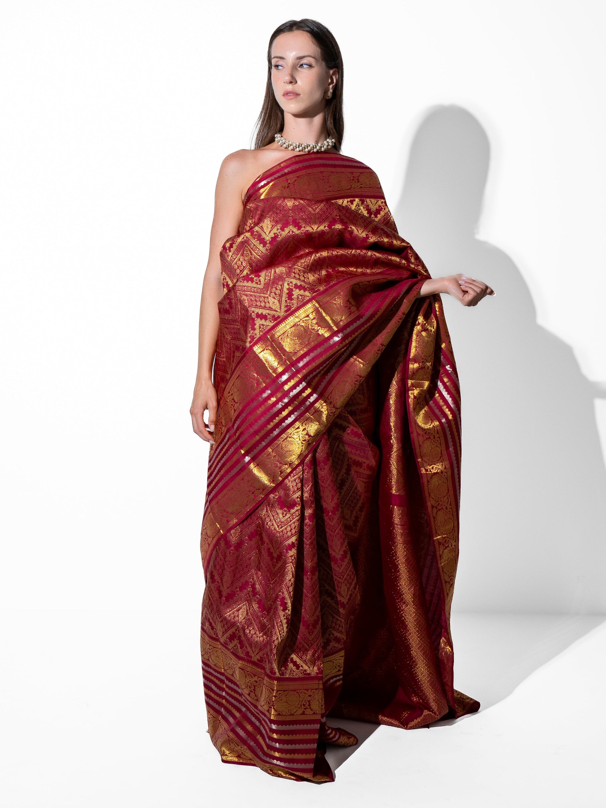 Kaïa -Kanchipuram Silk in Gold Zari