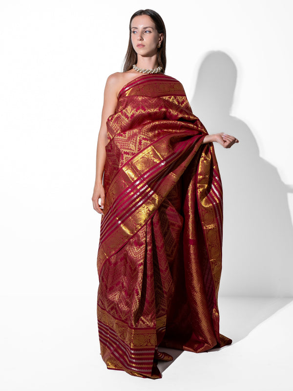 Kaïa -Kanchipuram Silk in Gold Zari