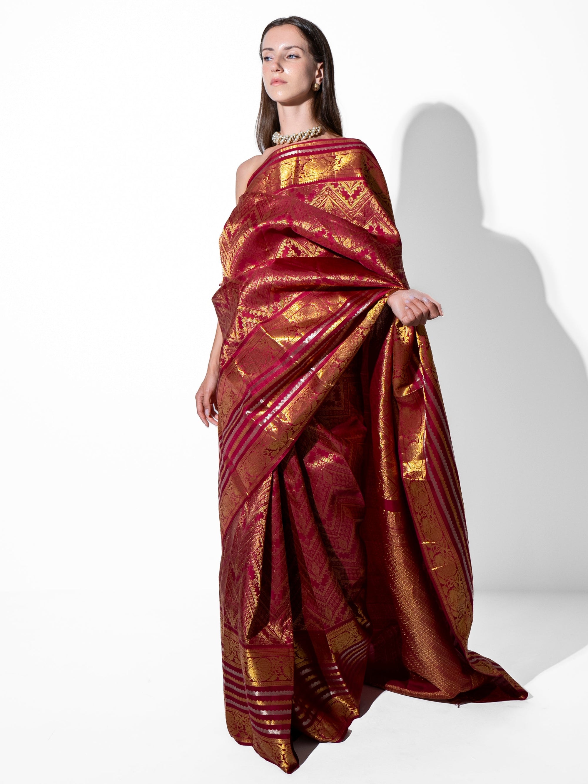 Kaïa -Kanchipuram Silk in Gold Zari