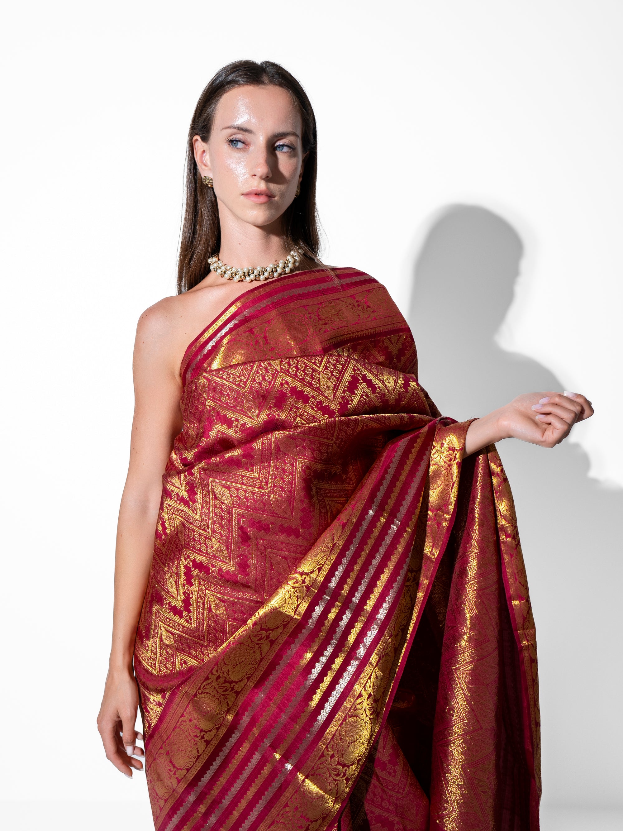 Kaïa -Kanchipuram Silk in Gold Zari