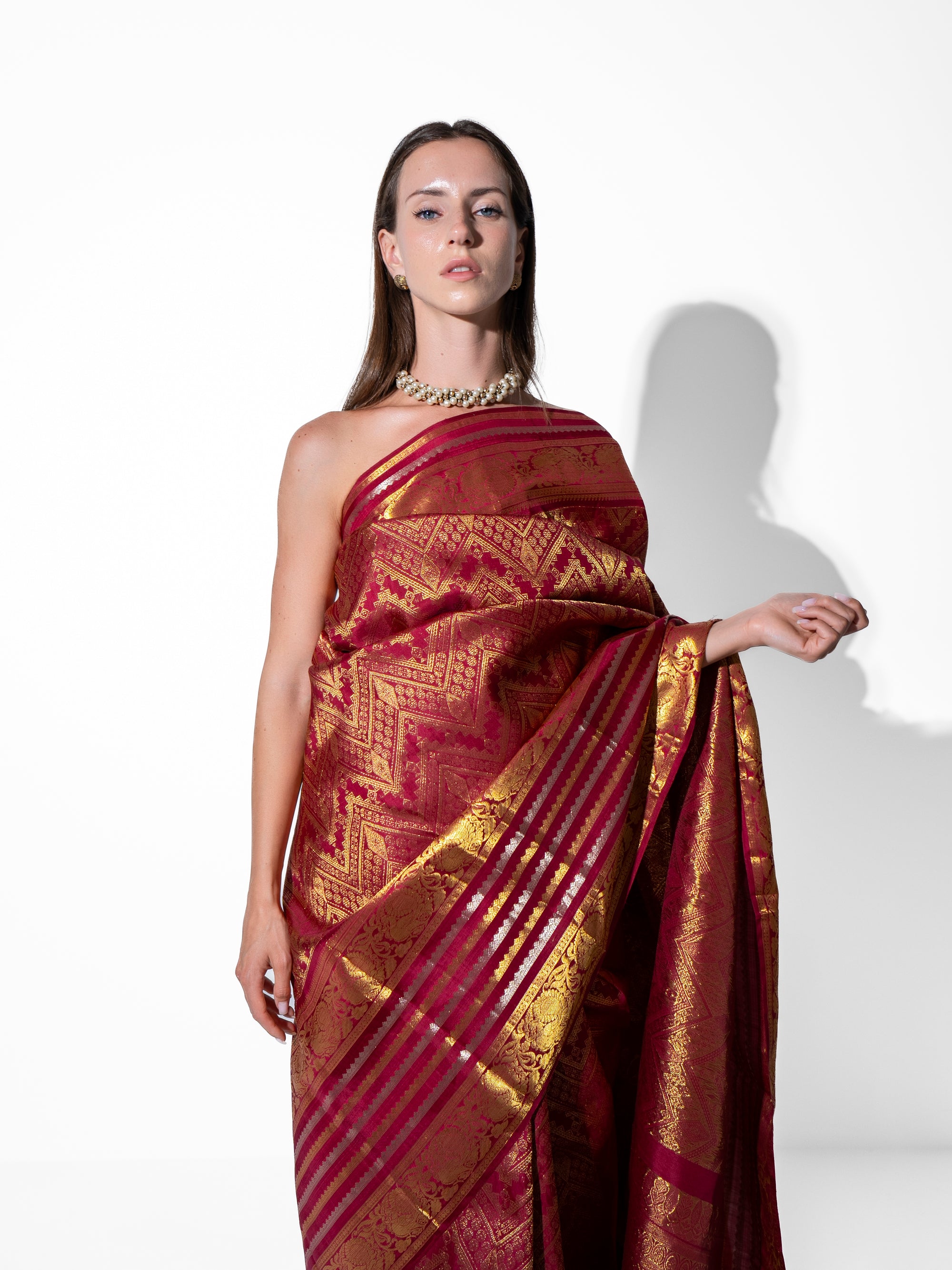 Kaïa -Kanchipuram Silk in Gold Zari