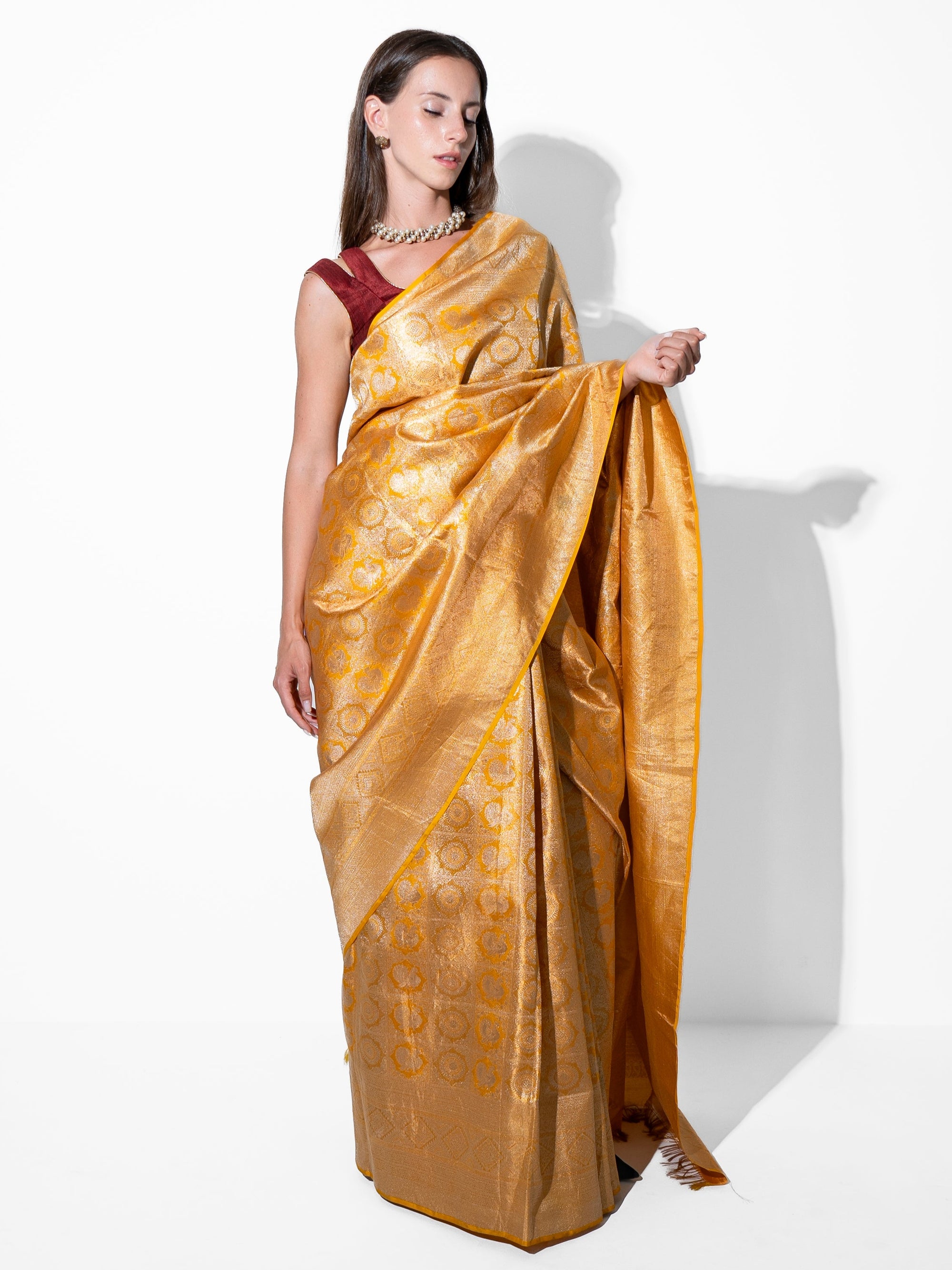 Lior - KanchipuramSilk in Gold Zari