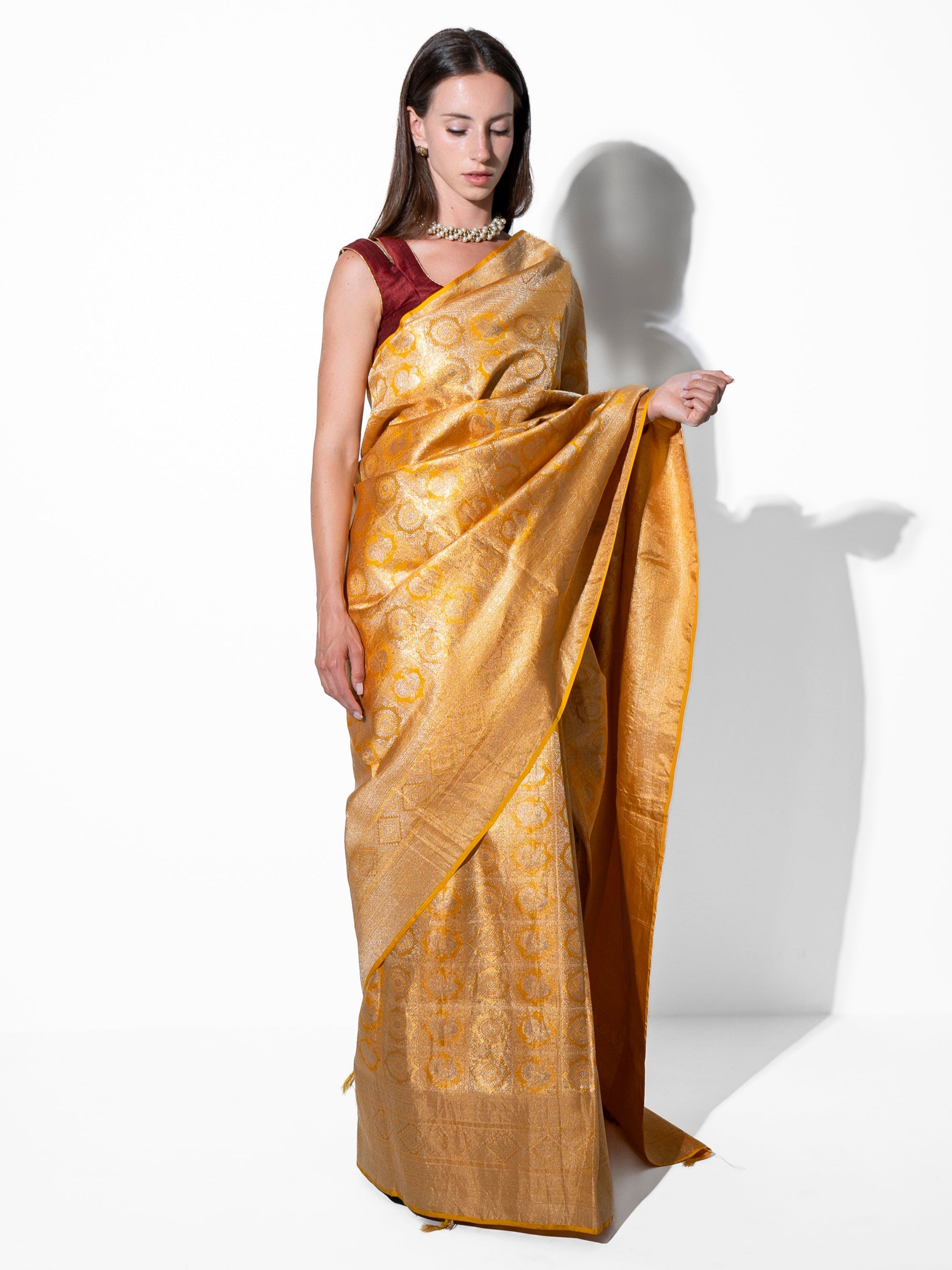 Lior - KanchipuramSilk in Gold Zari
