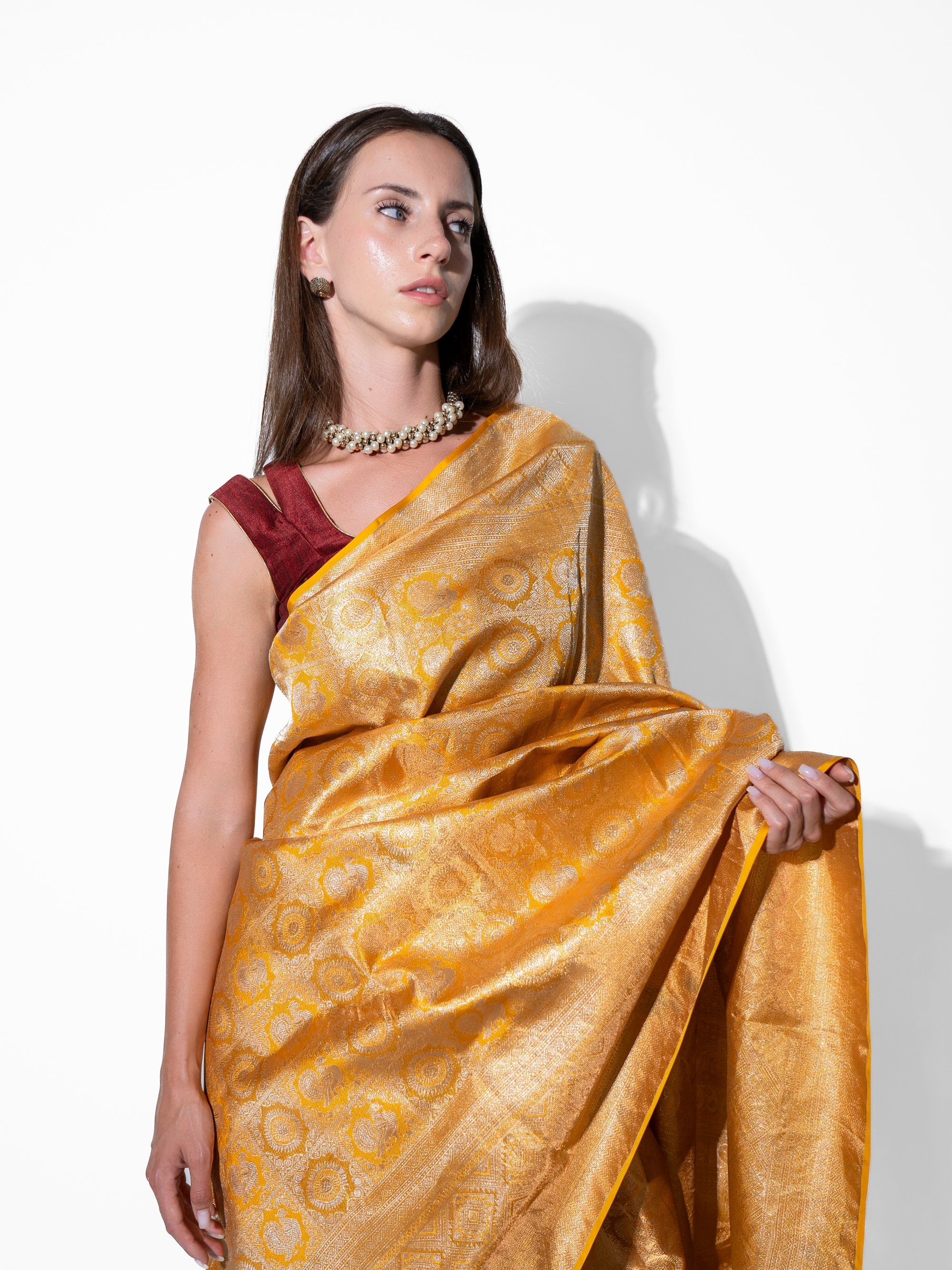 Lior - KanchipuramSilk in Gold Zari