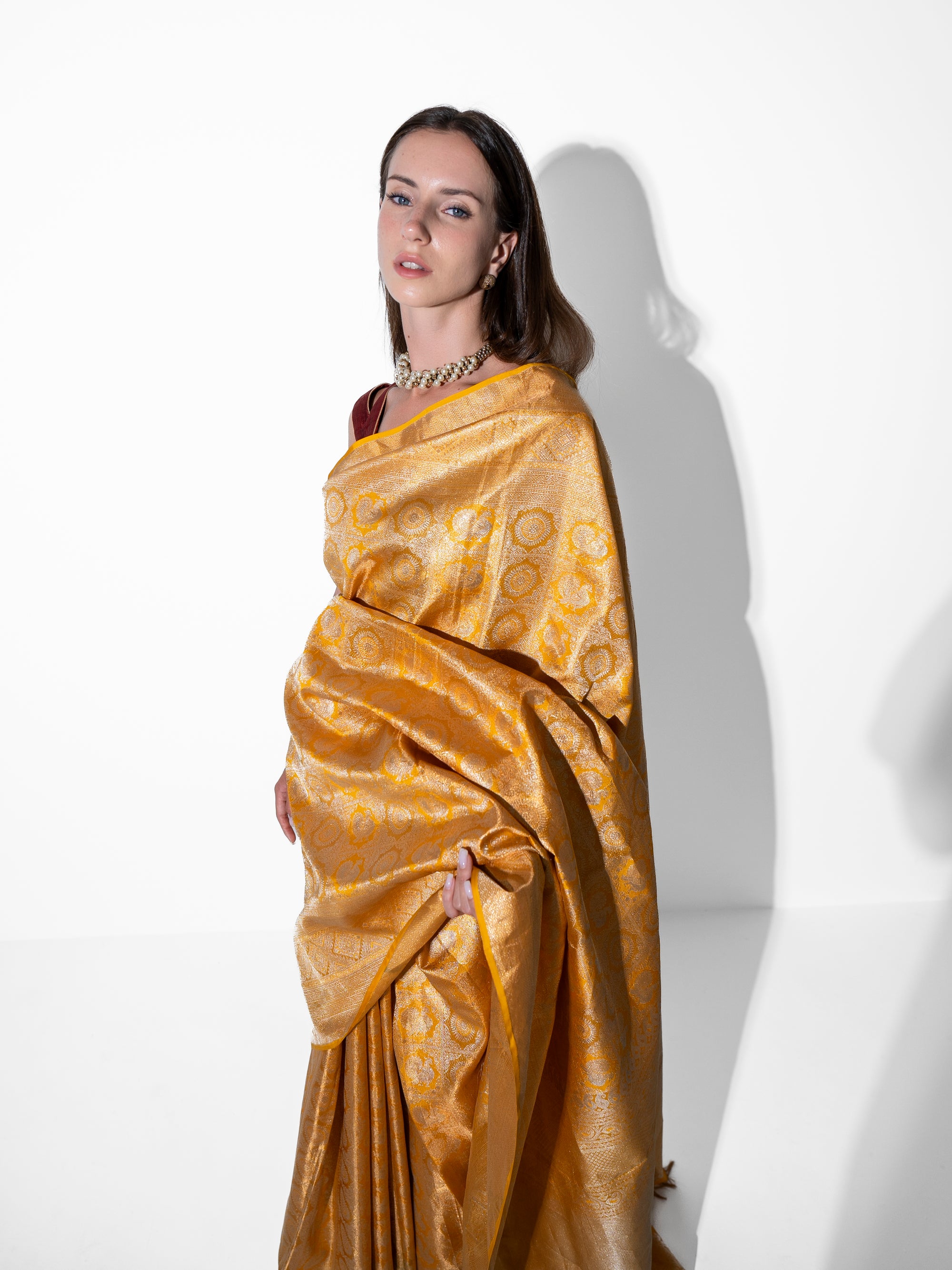 Lior - KanchipuramSilk in Gold Zari