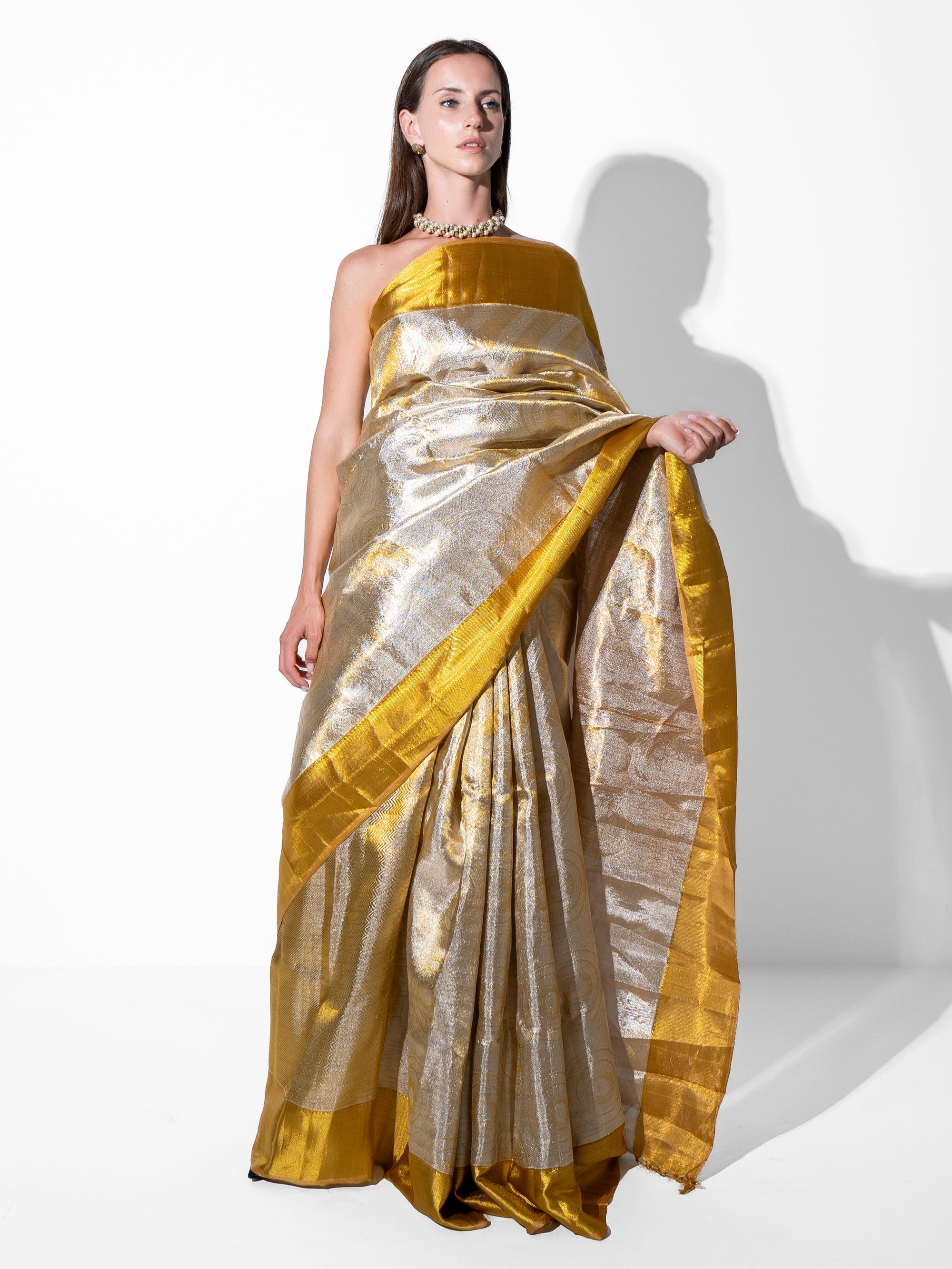 Orya - Kanchipuram Silk in Gold Zari