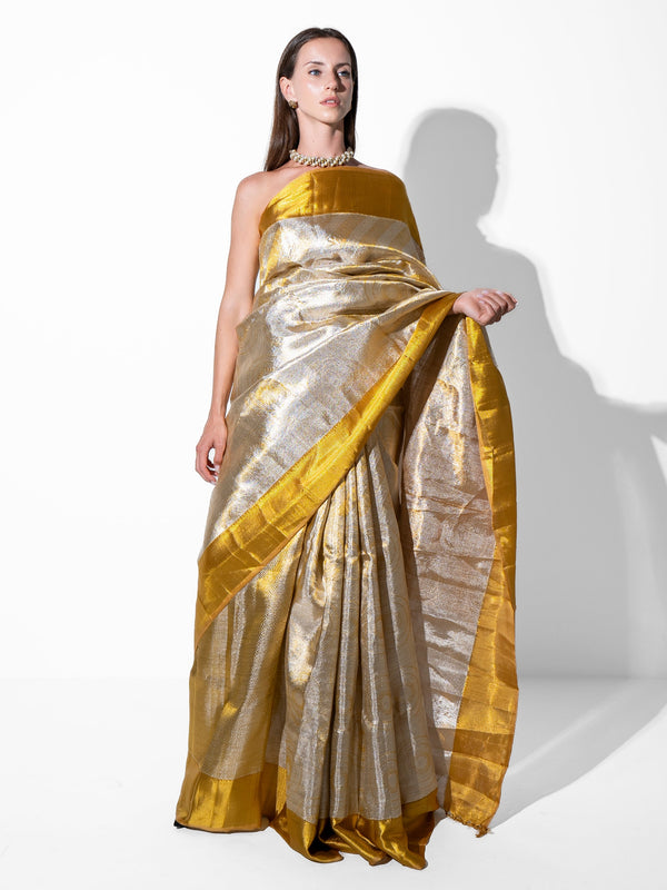 Orya - Kanchipuram Silk in Gold Zari
