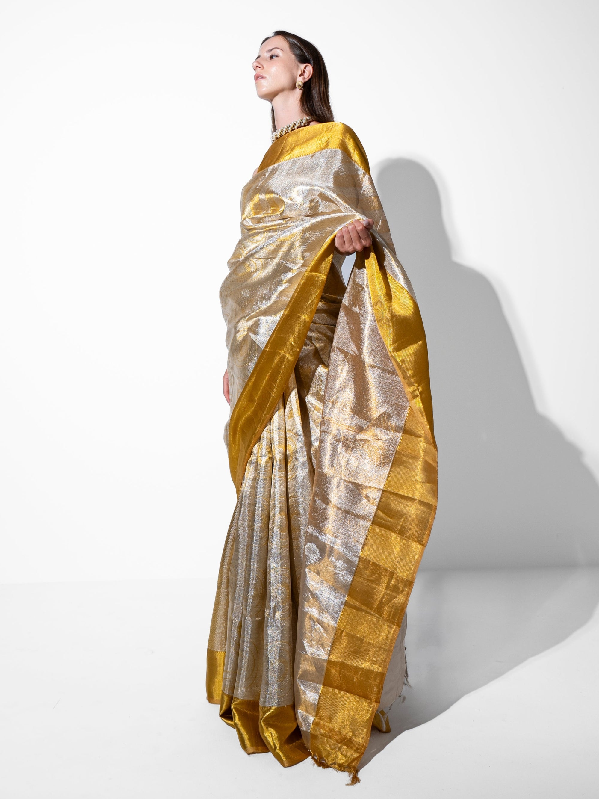 Orya - Kanchipuram Silk in Gold Zari